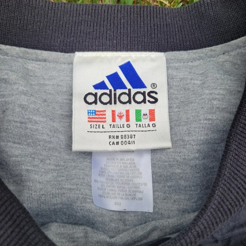 Vintage 90s Adidas Tracksuit Men Large Windbreaker Pullover Set Jacket Pants